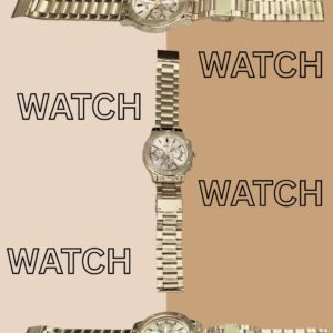 Premium Men’s Analog Wrist Watch – Classic Stainless Steel Strap, Chronograph Style