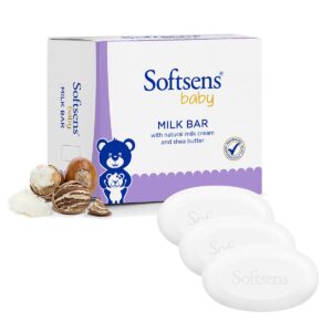 Softsens Baby Milk Bar – Pack of 3 (100g Each) – Total 300g – With Natural Milk Cream & Shea Butter