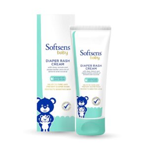 Softsens Baby Natural Diaper | Nappy Rash Cream, Enriched With Aloe Vera Juice and Shea Butter 50g