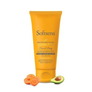 Softsens Sunblock SPF 30 – Water Resistant Face & Body Lotion – 100g (For Moms & Babies)