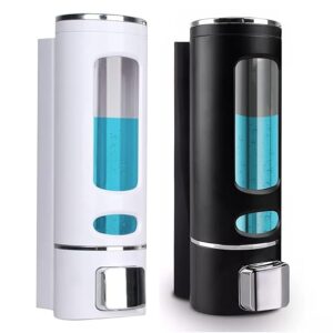 Wall-Mounted Liquid Soap Dispenser – 400ml ABS Refillable Pump for Bathroom, Kitchen, Hotel & Office – Durable, Sleek & Hygienic (Black)